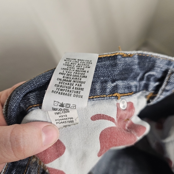 Men's Lucky brand 36 short inseam wide leg jeans - Picture 7 of 8